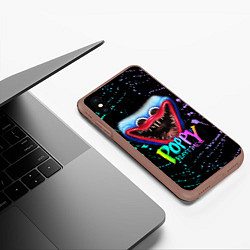 Чехол iPhone XS Max матовый POPPY PLAYTIME HAGGY WAGGY - ПОППИ ПЛЕЙТАЙМ краска, цвет: 3D-коричневый — фото 2