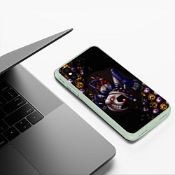 Чехол iPhone XS Max матовый Five Nights at Freddys: Security Breach Луна патте, цвет: 3D-салатовый — фото 2