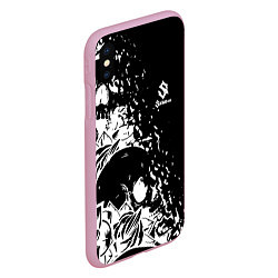Чехол iPhone XS Max матовый Sabaton - сабатон черепа, цвет: 3D-розовый — фото 2