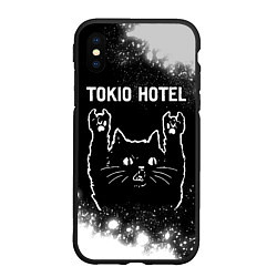 Чехол iPhone XS Max матовый Tokio Hotel Rock Cat, цвет: 3D-черный