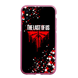 Чехол iPhone XS Max матовый The last of us 2 - цикады текстура, цвет: 3D-малиновый