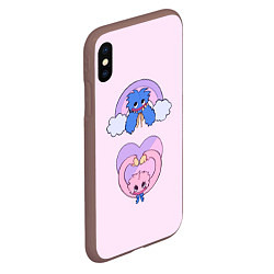 Чехол iPhone XS Max матовый POPPY PLAYTIME - KISSY MISSY - HAGGY WAGGY, цвет: 3D-коричневый — фото 2