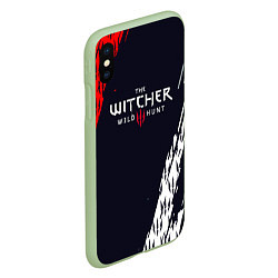 Чехол iPhone XS Max матовый THE WITCHER WILD HUNT КОГТИ, цвет: 3D-салатовый — фото 2