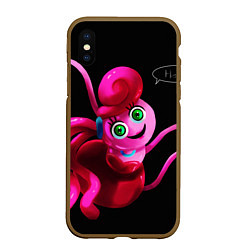 Чехол iPhone XS Max матовый POPPY PLAYTIME - Mommy long legs Мама длинные ноги, цвет: 3D-коричневый