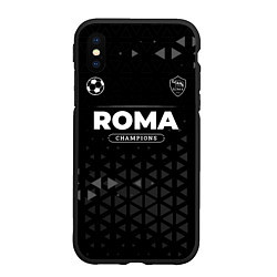 Чехол iPhone XS Max матовый Roma Форма Champions