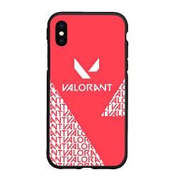 Чехол iPhone XS Max матовый ВАЛОРАНТ - Valorant, цвет: 3D-черный