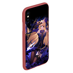 Чехол iPhone XS Max матовый ФИШЛЬ - FISCHL GENSHIN, цвет: 3D-красный — фото 2