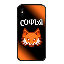 Чехол iPhone XS Max матовый Софья ЛИСА Градиент, цвет: 3D-черный