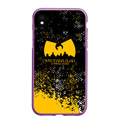 Чехол iPhone XS Max матовый Wu-tang clan - ghostface killah, цвет: 3D-фиолетовый