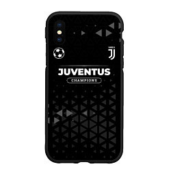 Чехол iPhone XS Max матовый Juventus Форма Champions