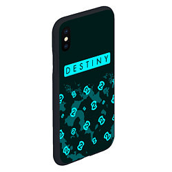 Чехол iPhone XS Max матовый DESTINY 2 - Камуфляж, цвет: 3D-черный — фото 2