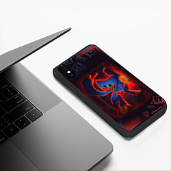 Чехол iPhone XS Max матовый HuggyWuggy PP, цвет: 3D-черный — фото 2