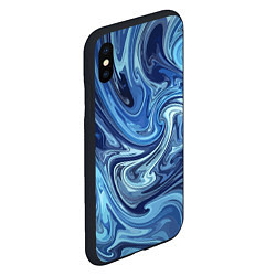 Чехол iPhone XS Max матовый Абстрактный авангардный паттерн Abstract avant-gar, цвет: 3D-черный — фото 2