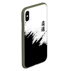 Чехол iPhone XS Max матовый ДЗЮДО КУДО JUDO, цвет: 3D-темно-зеленый — фото 2