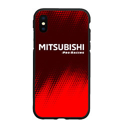 Чехол iPhone XS Max матовый MITSUBISHI Pro Racing Абстракция