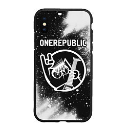 Чехол iPhone XS Max матовый OneRepublic - КОТ - Краска, цвет: 3D-черный