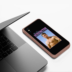 Чехол iPhone XS Max матовый Billy Herrington Photo, цвет: 3D-коричневый — фото 2