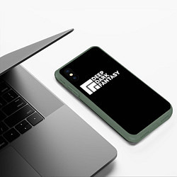 Чехол iPhone XS Max матовый Глубокие темные фантазии Гачи, цвет: 3D-темно-зеленый — фото 2