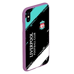 Чехол iPhone XS Max матовый Liverpool footba lclub, цвет: 3D-фиолетовый — фото 2