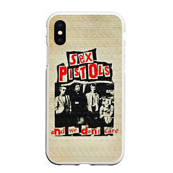 Чехол iPhone XS Max матовый We Dont Care - Sex Pistols