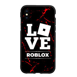 Чехол iPhone XS Max матовый Roblox Love Классика