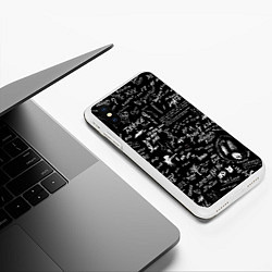 Чехол iPhone XS Max матовый XXXTENTACION LOGOBOMBING, цвет: 3D-белый — фото 2