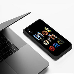 Чехол iPhone XS Max матовый Motorhead Альбомы, цвет: 3D-черный — фото 2