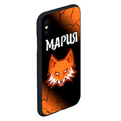 Чехол iPhone XS Max матовый Мария - ЛИСА - Минимализм, цвет: 3D-черный — фото 2