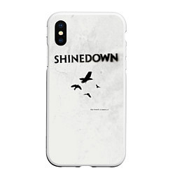 Чехол iPhone XS Max матовый The Sound of Madness - Shinedown, цвет: 3D-белый