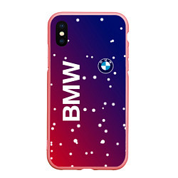 Чехол iPhone XS Max матовый Бмв bmw градиент, цвет: 3D-баблгам