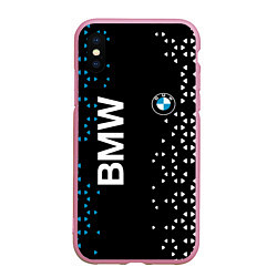 Чехол iPhone XS Max матовый BMW Абстракция, цвет: 3D-розовый