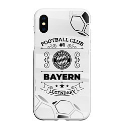 Чехол iPhone XS Max матовый Bayern Football Club Number 1 Legendary