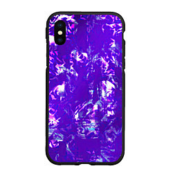 Чехол iPhone XS Max матовый Psychedelic abstract, цвет: 3D-черный