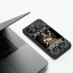 Чехол iPhone XS Max матовый Мои Боги меня рабом не назначали!, цвет: 3D-черный — фото 2