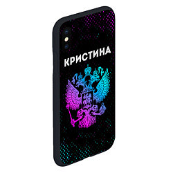 Чехол iPhone XS Max матовый Кристина Россия, цвет: 3D-черный — фото 2