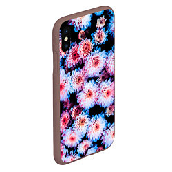 Чехол iPhone XS Max матовый My Flowers, цвет: 3D-коричневый — фото 2