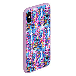 Чехол iPhone XS Max матовый POPPY PLAYTIME HAGGY WAGGY AND KISSY MISSY LOVE, цвет: 3D-сиреневый — фото 2