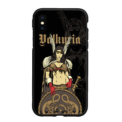 Чехол iPhone XS Max матовый Валькирия - дева воительница, цвет: 3D-черный