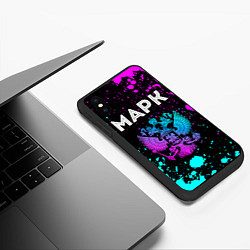 Чехол iPhone XS Max матовый Марк Россия, цвет: 3D-черный — фото 2