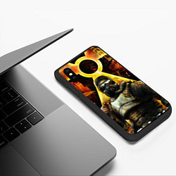 Чехол iPhone XS Max матовый Путь Сталкера, цвет: 3D-черный — фото 2