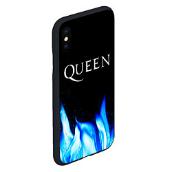 Чехол iPhone XS Max матовый Queen Blue Fire, цвет: 3D-черный — фото 2