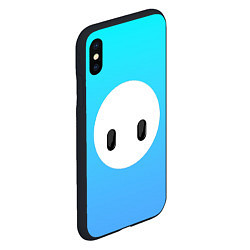 Чехол iPhone XS Max матовый Fall Guy blue, цвет: 3D-черный — фото 2