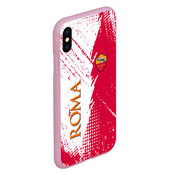 Чехол iPhone XS Max матовый Roma краска, цвет: 3D-розовый — фото 2