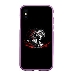 Чехол iPhone XS Max матовый METAL GEAR RISING: REVENGEANCE, цвет: 3D-фиолетовый