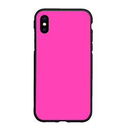 Чехол iPhone XS Max матовый Яркий розовый из фильма Барби, цвет: 3D-черный