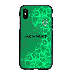 Чехол iPhone XS Max матовый Фанат ФК Ахмат, цвет: 3D-черный