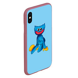 Чехол iPhone XS Max матовый POPPY PLAYTIME HAGGY WAGGY ПОППИ ПЛЕЙТАЙМ ХАГГИ ВА, цвет: 3D-малиновый — фото 2