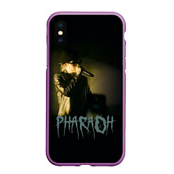 Чехол iPhone XS Max матовый PHARAOHHH, цвет: 3D-фиолетовый