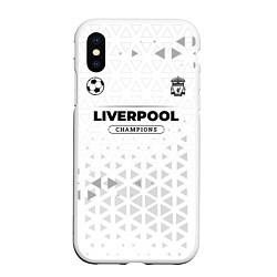 Чехол iPhone XS Max матовый Liverpool Champions Униформа