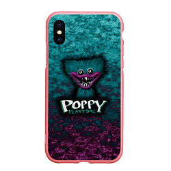 Чехол iPhone XS Max матовый Poppy Playtime Huggy Waggy Поппи Плейтайм Хагги Ва, цвет: 3D-баблгам